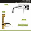 Kyron Single Lever Wall Mount Basin Mixer - LIPKA - Lipka Home