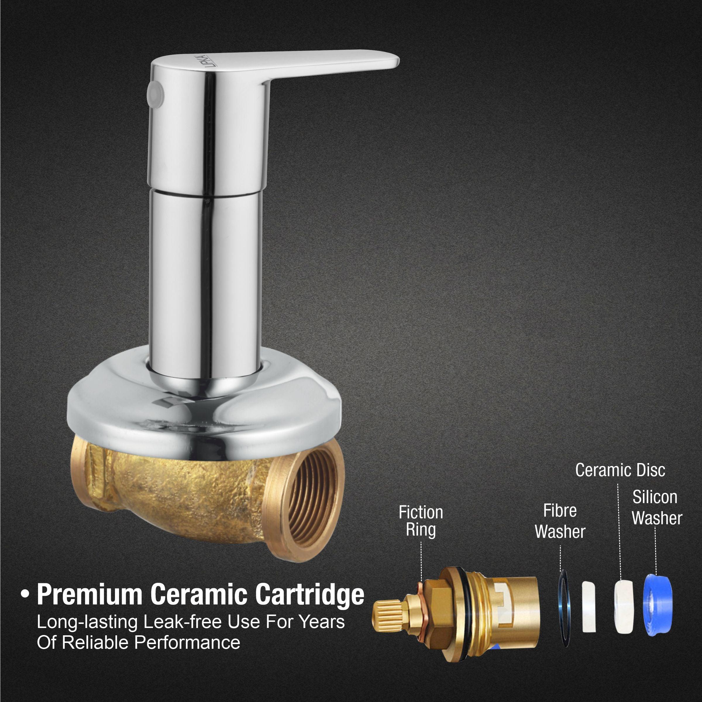 Virgo Concealed Stop Valve 15mm Brass Faucet - LIPKA - Lipka Home