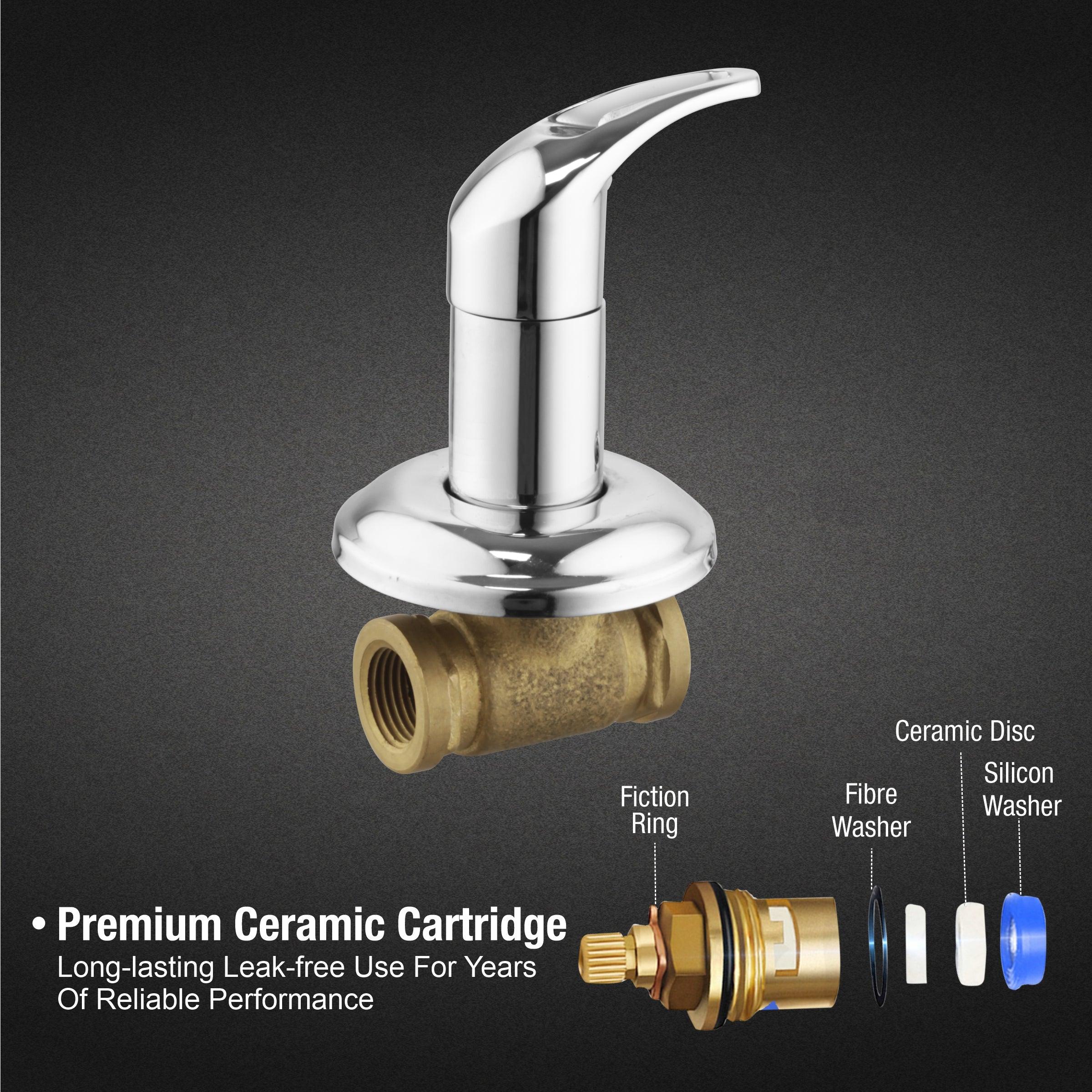 Pixel Concealed Stop Valve 20mm Brass Faucet - LIPKA - Lipka Home