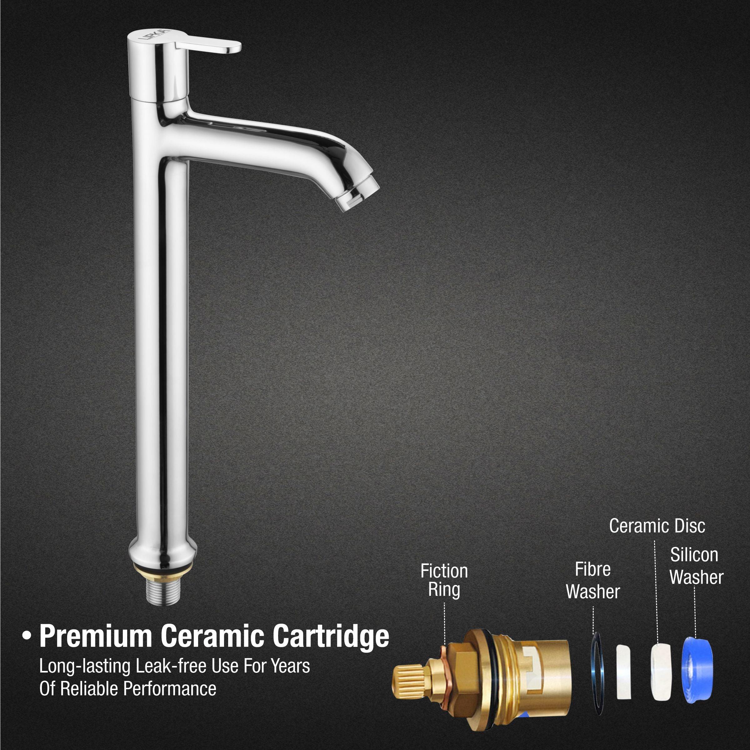 Fusion Pillar Tap Tall Body Brass Faucet- LIPKA - Lipka Home