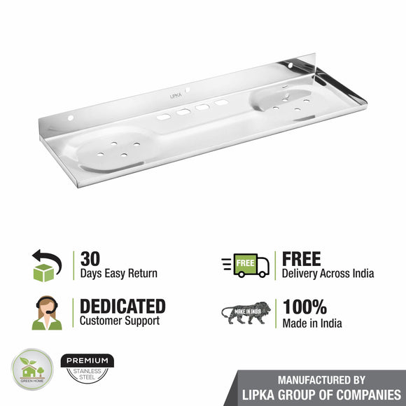 Silver Wall Shelf Tray (4 x 14 Inches) - LIPKA - Lipka Home