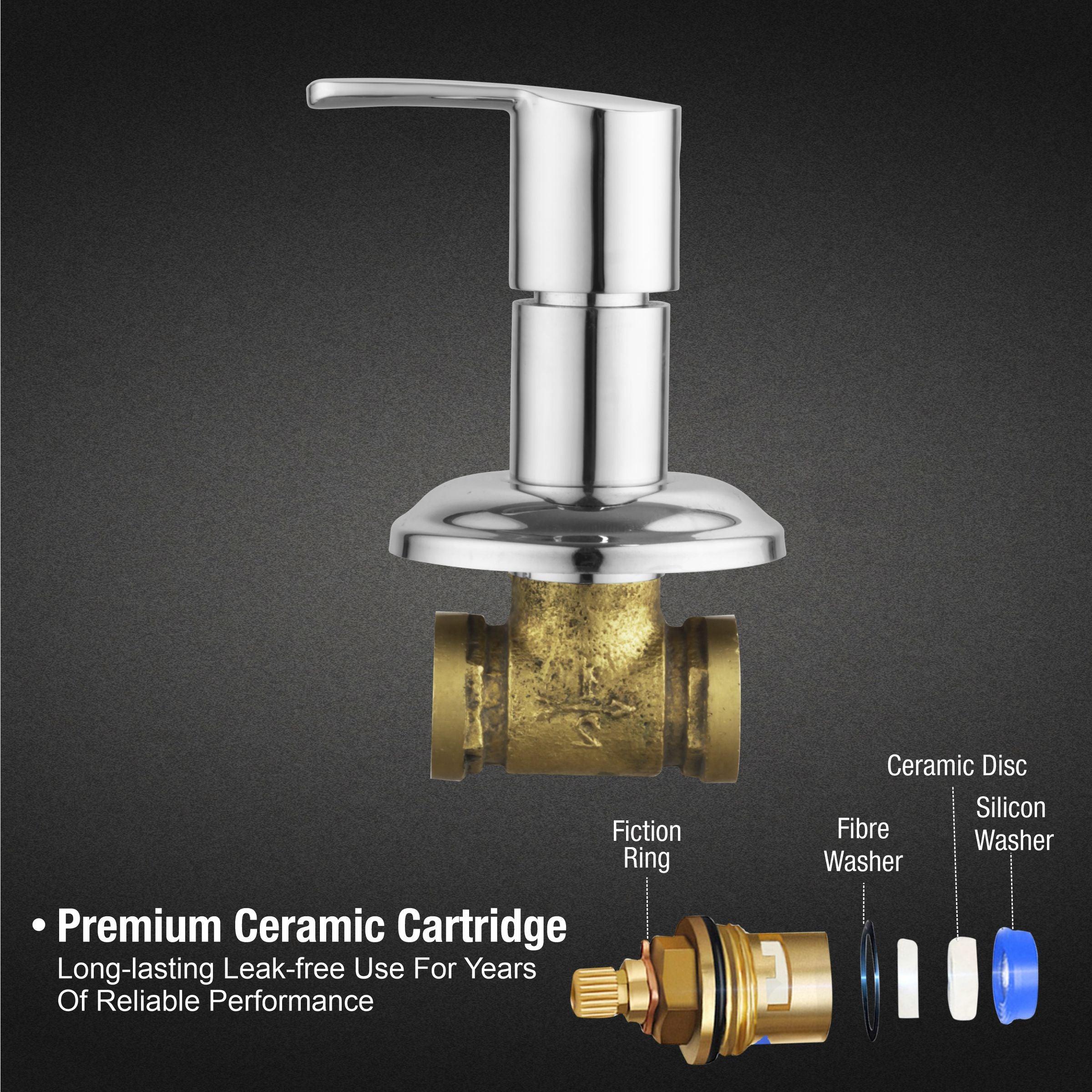 Frenk Concealed Stop Valve (20mm) Brass Faucet - LIPKA - Lipka Home