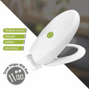 Oval Toilet Seat Cover PVC (White) |Commode not included| - LIPKA - Lipka Home
