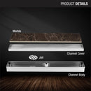 Marble Insert Shower Drain Channel (36 x 2 Inches) - LIPKA - Lipka Home