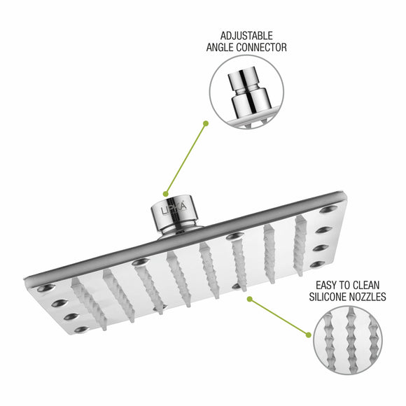 Sandwich 304-Grade Overhead Rain Shower (6 x 6 Inches) - LIPKA - Lipka Home