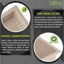 Sand Choco Quartz Single Bowl Kitchen Sink (21 x 18 x 9 Inches) - LIPKA - Lipka Home