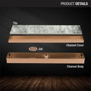 Tile Insert Shower Drain Channel - Antique Copper (40 x 2 Inches) - LIPKA - Lipka Home