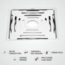 Green Exclusive Square Flat Cut Floor Drain (6 x 6 Inches) with Hole - LIPKA - Lipka Home