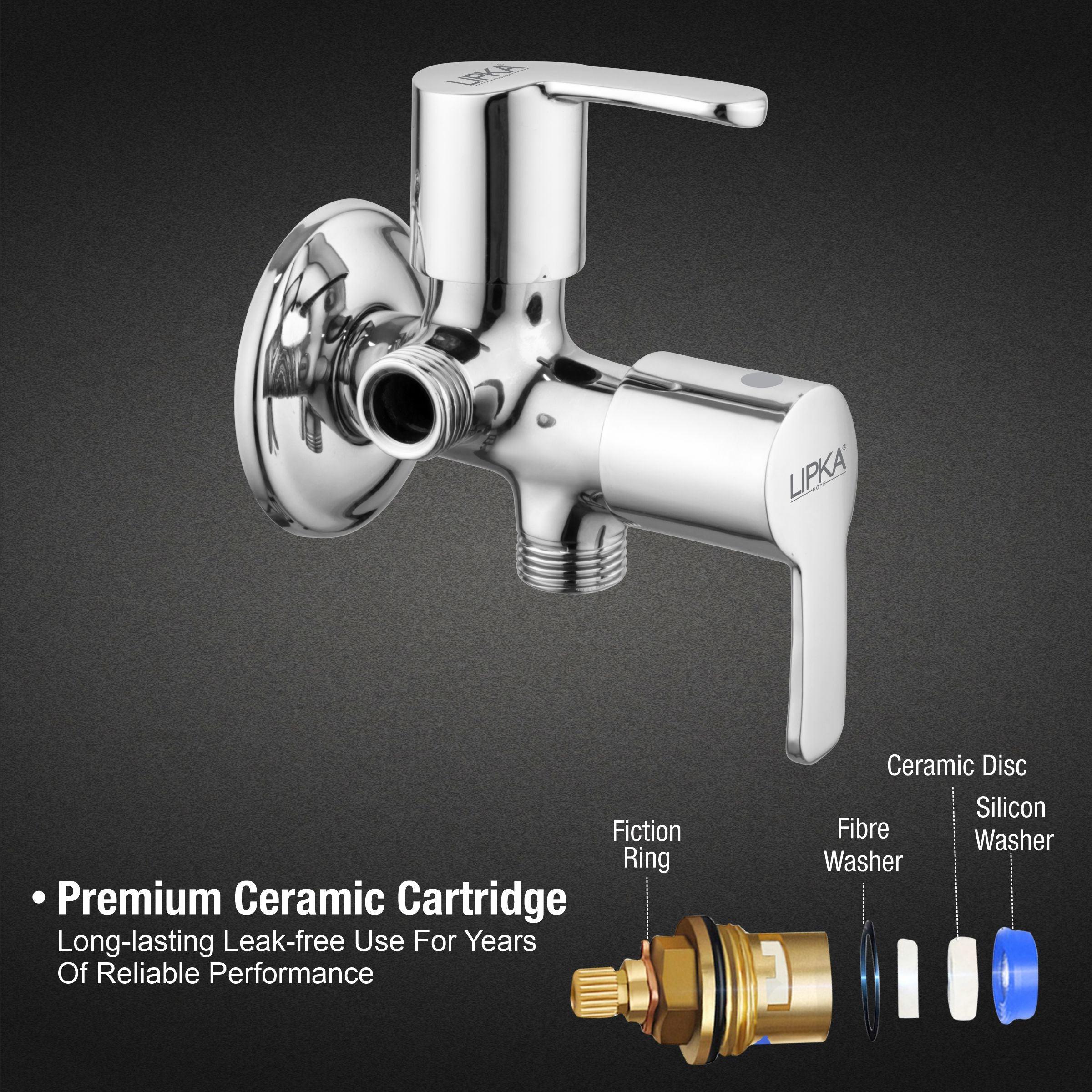 Frenk Angle Valve Two Way Double Handle Brass Faucet - LIPKA - Lipka Home