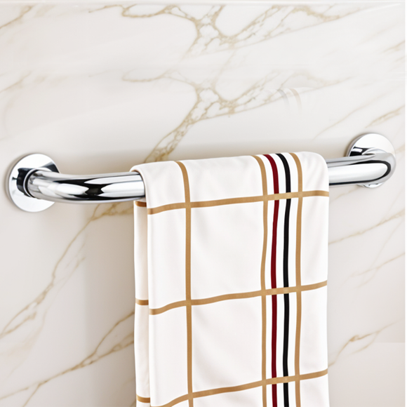 Brass Concealed Grab Bar (16 Inches) - LIPKA - Lipka Home