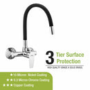 Victory Single Lever Sink Mixer with Black Flexible Silicone Spout (20 Inches) - LIPKA - Lipka Home