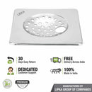 UNO Square Floor Drain (6 x 6 Inches) with Hole - LIPKA - Lipka Home