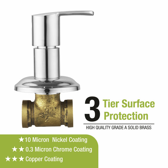 Fusion Concealed Stop Valve (20mm) Brass Faucet - LIPKA - Lipka Home