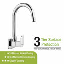 Arise Sink Tap Brass Faucet with Round Swivel Spout (15 Inches) - LIPKA - Lipka Home
