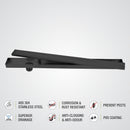 Marble Insert Shower Drain Channel - Black (40 x 3 Inches) - LIPKA - Lipka Home