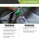 Handmade Single Bowl with Drainboard Kitchen Sink (37 x 18 x 10 Inches) - LIPKA - Lipka Home