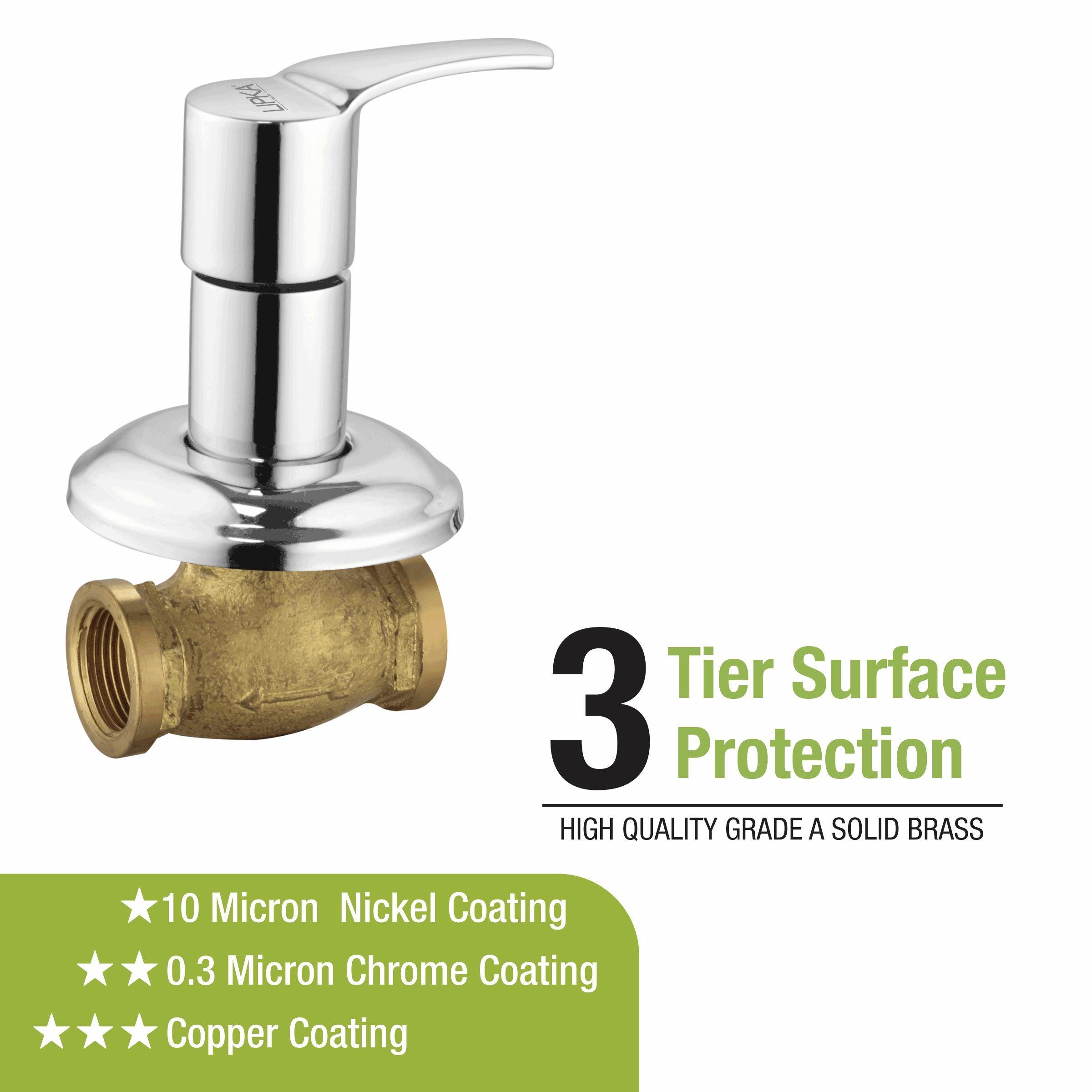 Coral Concealed Stop Valve (15mm) Brass Faucet - LIPKA - Lipka Home