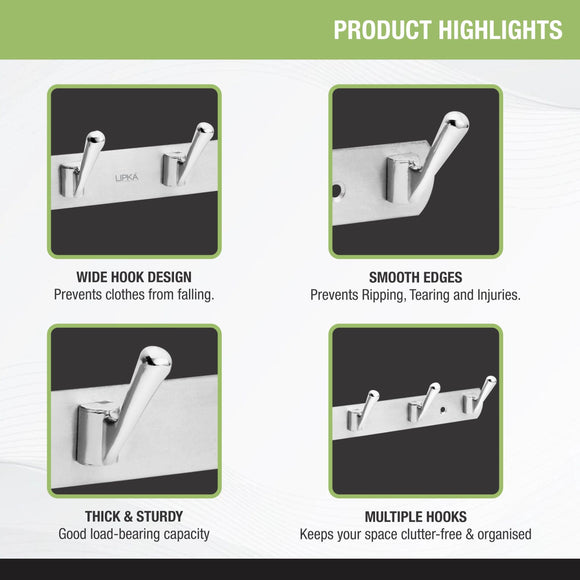 Lotus Robe Hook (4 Pin) - LIPKA - Lipka Home