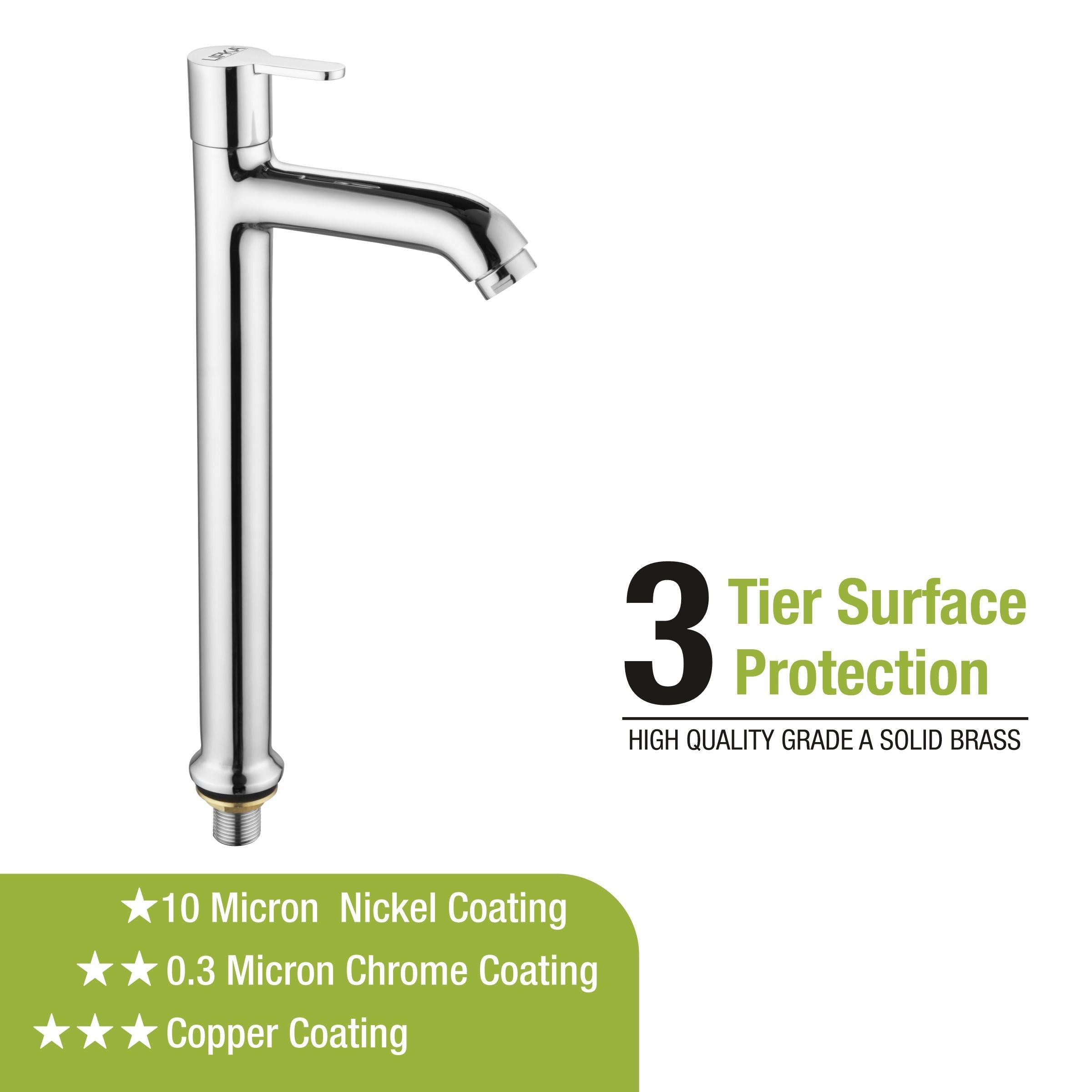 Fusion Pillar Tap Tall Body Brass Faucet- LIPKA - Lipka Home