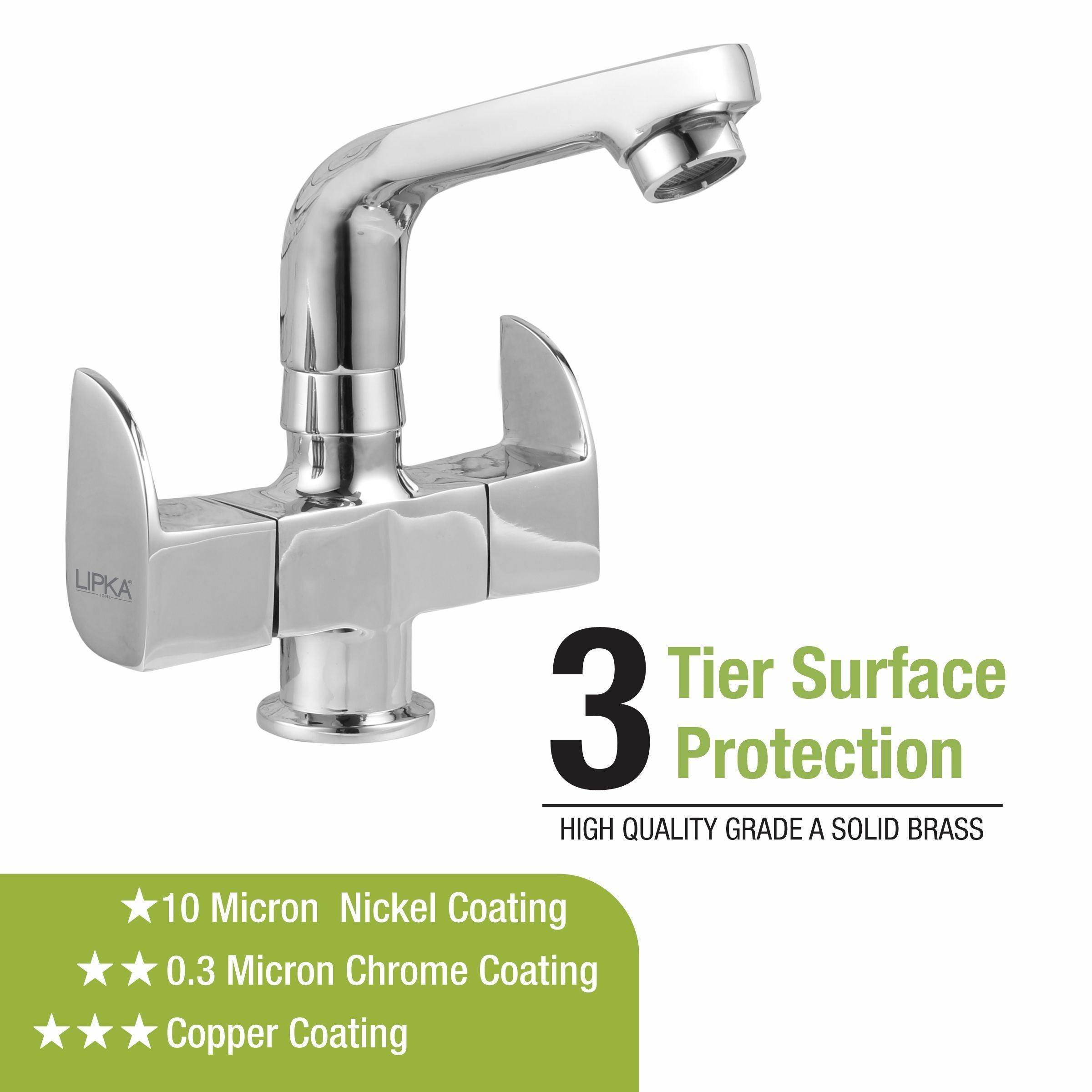 Arise Centre Hole Basin Mixer Brass Faucet with Swivel Spout - LIPKA - Lipka Home