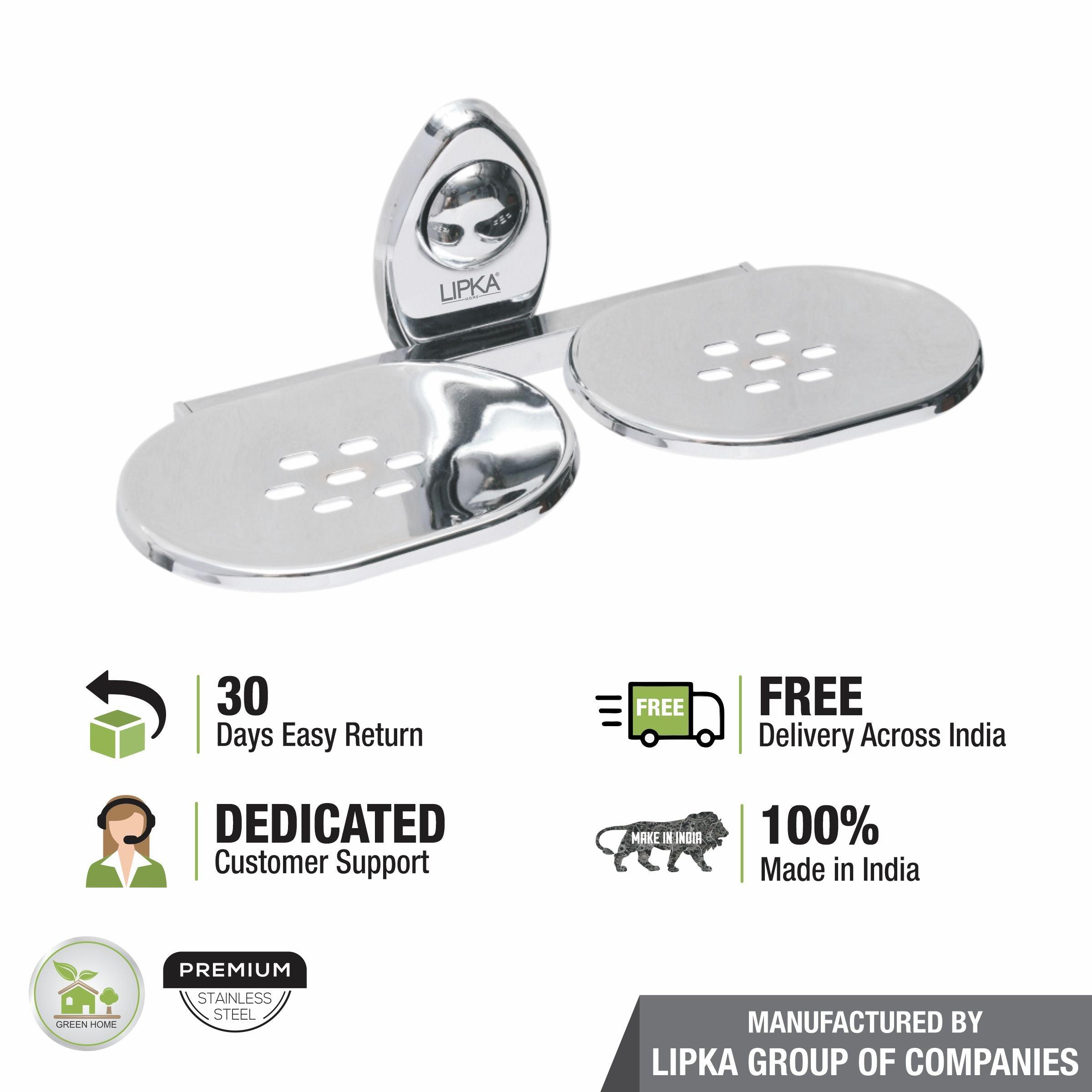 Point Double Soap Dish free delivery