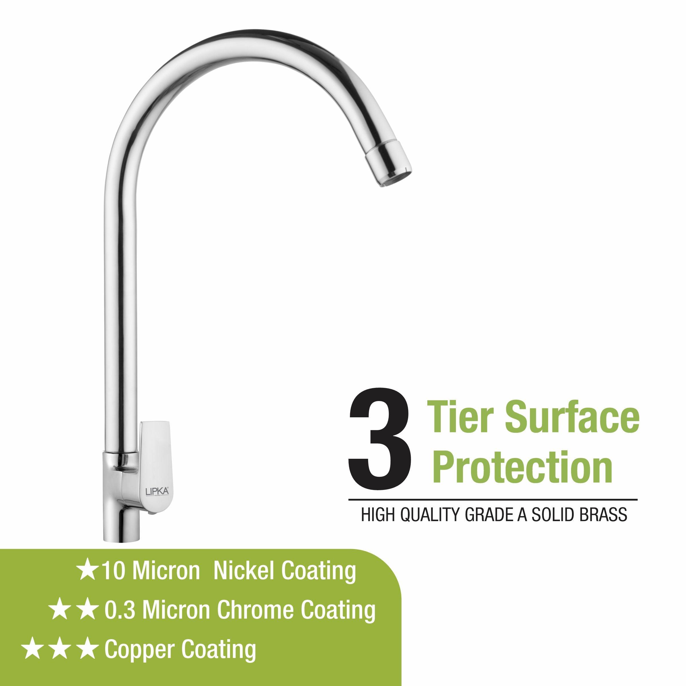 Victory Swan Neck with Large (20 Inches) Round Swivel Spout Faucet - LIPKA - Lipka Home