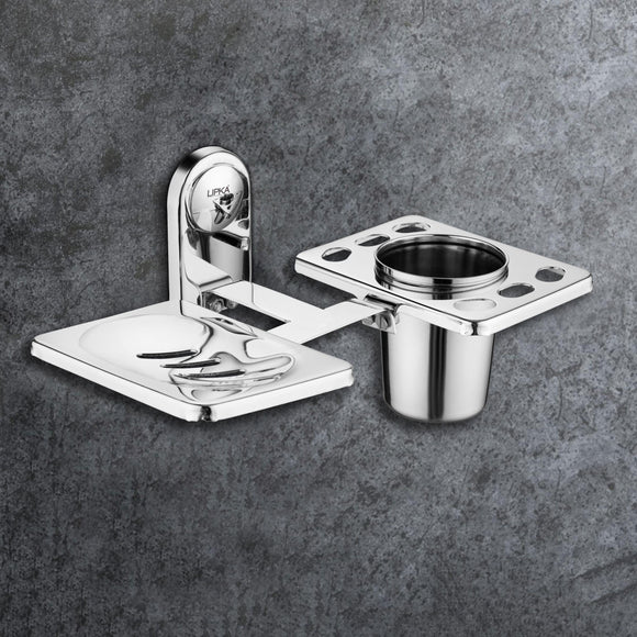 Lance Soap Dish with Tumbler Holder - LIPKA - Lipka Home