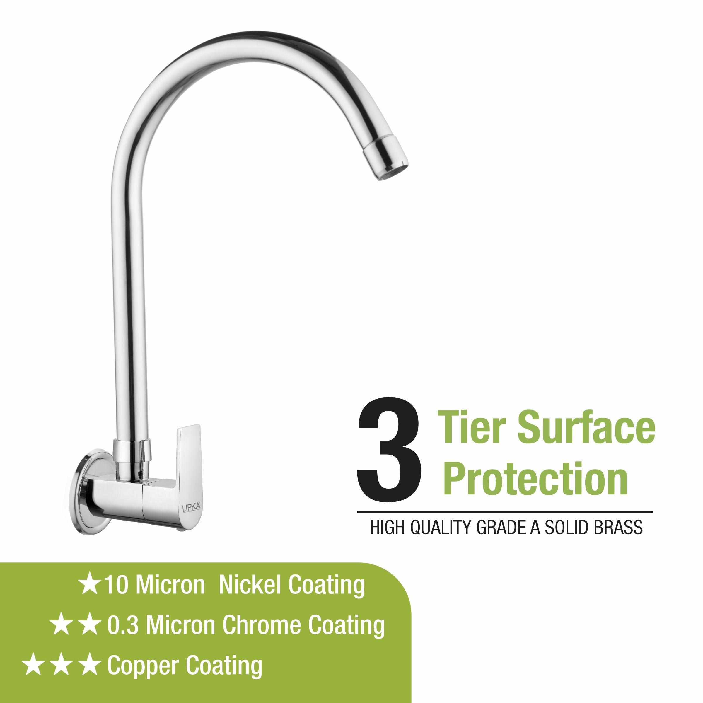 Victory Sink Tap Brass Faucet with Round Swivel Spout (20 Inches) - LIPKA - Lipka Home