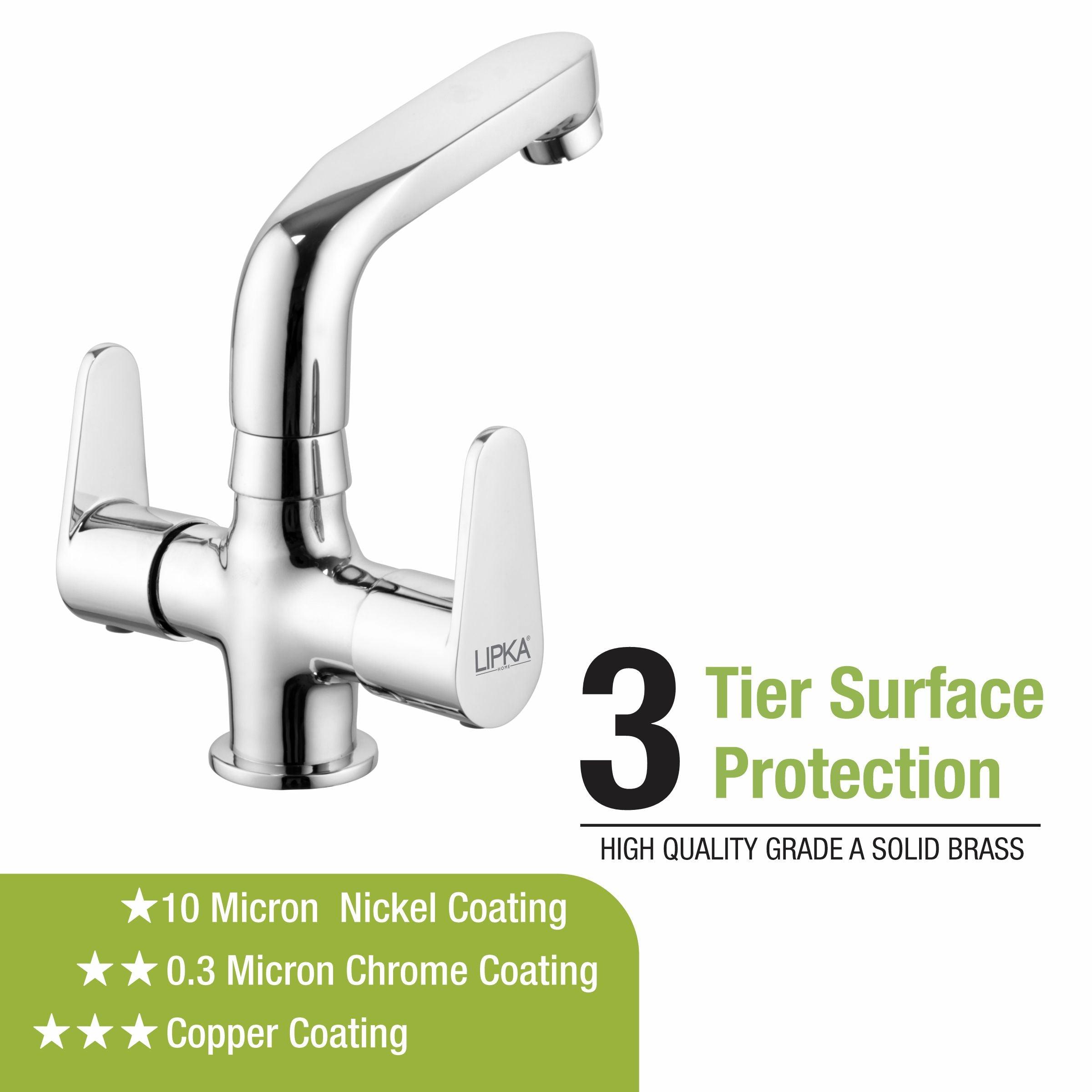 Virgo Centre Hole Basin Mixer with Swivel Spout Faucet - LIPKA - Lipka Home