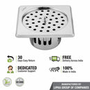 Square Floor Drain (6 x 6 Inches) with Lid and Cockroach Trap - LIPKA - Lipka Home