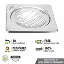 Eon Square Floor Drain with Classic Jali (5 x 5 Inches) - LIPKA - Lipka Home