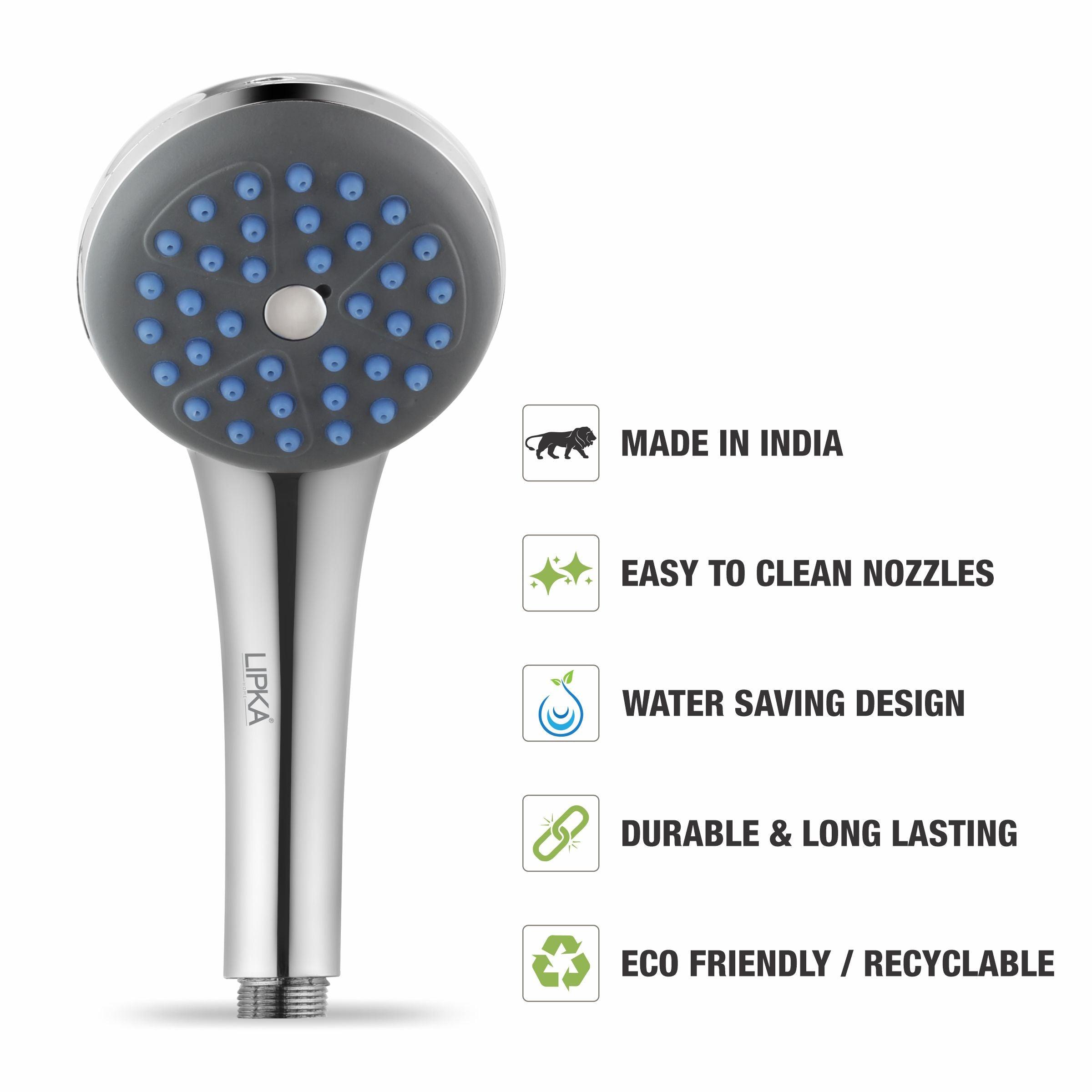 Vibe Hand Shower with Wall Hook & 304-Grade Shower Tube - LIPKA - Lipka Home