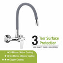 Victory Single Lever Sink Mixer with Grey Flexible Silicone Spout (20 Inches) - LIPKA - Lipka Home