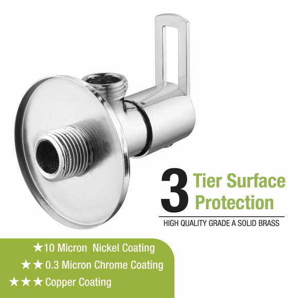 Kube Angle Valve Brass Faucet - LIPKA - Lipka Home