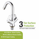 Kube Centre Hole Basin Mixer Brass Faucet with Swivel Spout - LIPKA - Lipka Home