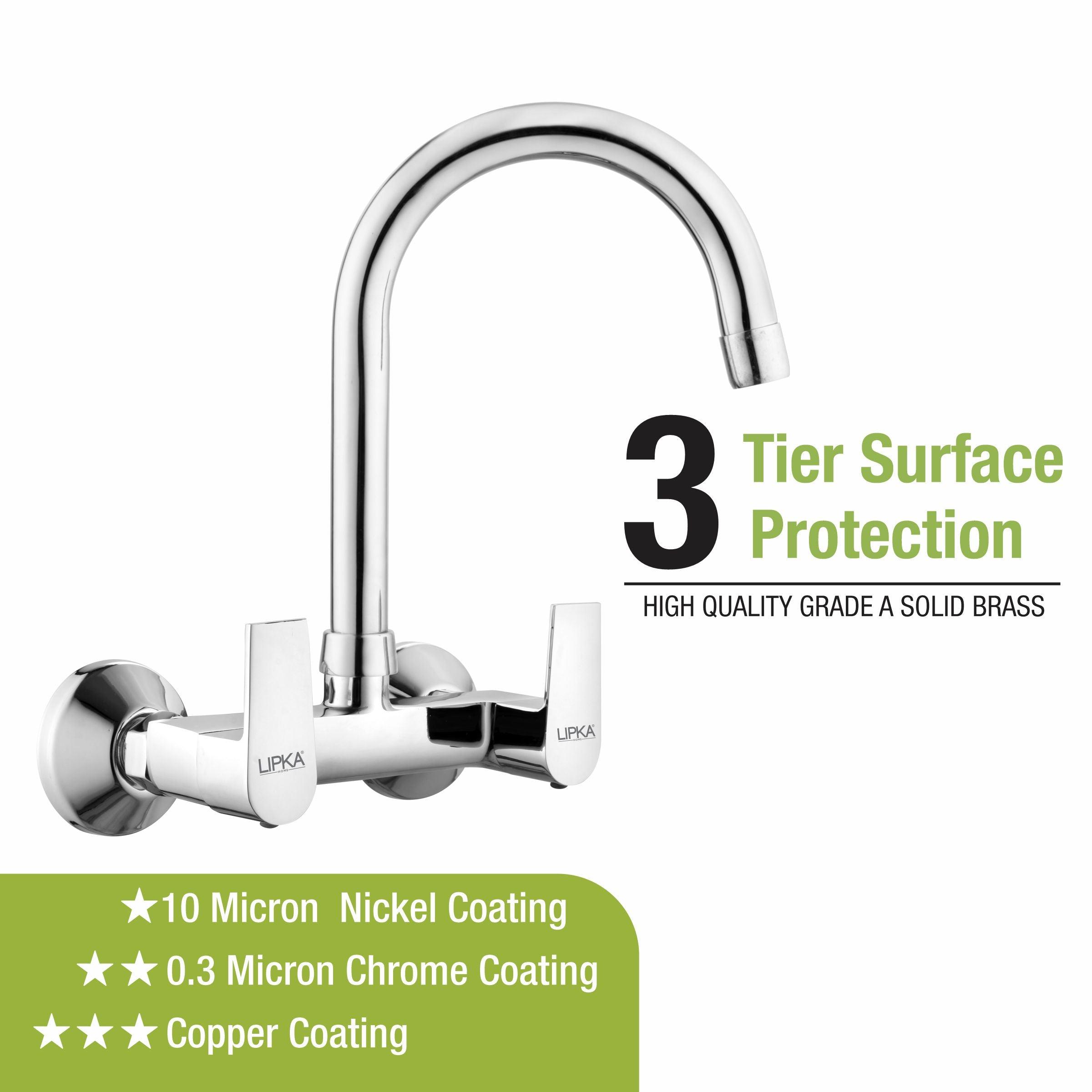 Victory Sink Mixer with Medium (15 Inches) Round Swivel Spout Faucet - LIPKA - Lipka Home