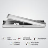Marble Insert Shower Drain Channel (40 x 2 Inches) - LIPKA
