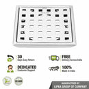 Red Exclusive Square Floor Drain (6 x 6 Inches) - LIPKA - Lipka Home