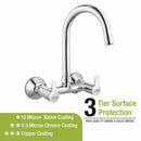 Fusion Sink Mixer Brass Faucet with Round Swivel Spout (15 Inches) - LIPKA - Lipka Home