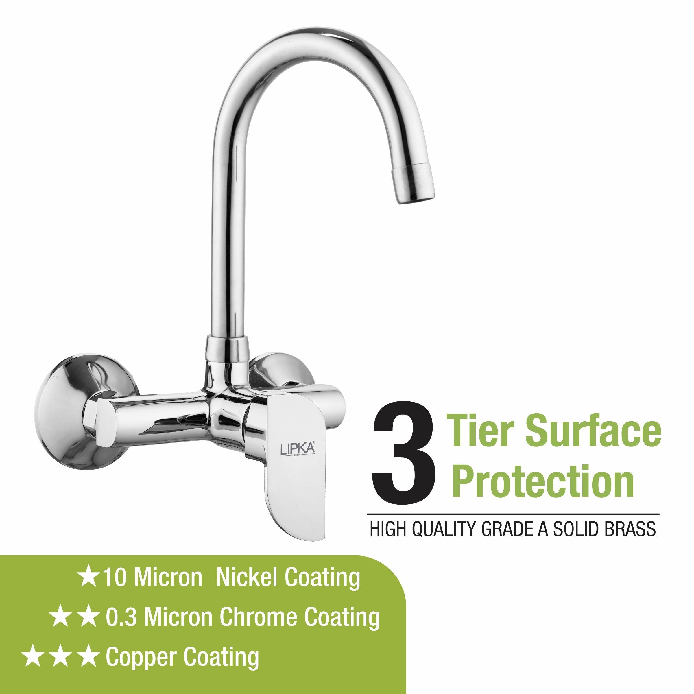 Arise Single Lever Sink Mixer with Swivel Spout (15 Inches) - LIPKA - Lipka Home