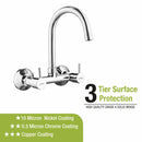 Kyron Sink Mixer Brass Faucet with Round Swivel Spout (15 Inches) - LIPKA - Lipka Home