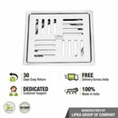 Pink Exclusive Square Flat Cut Floor Drain (6 x 6 Inches) - LIPKA - Lipka Home