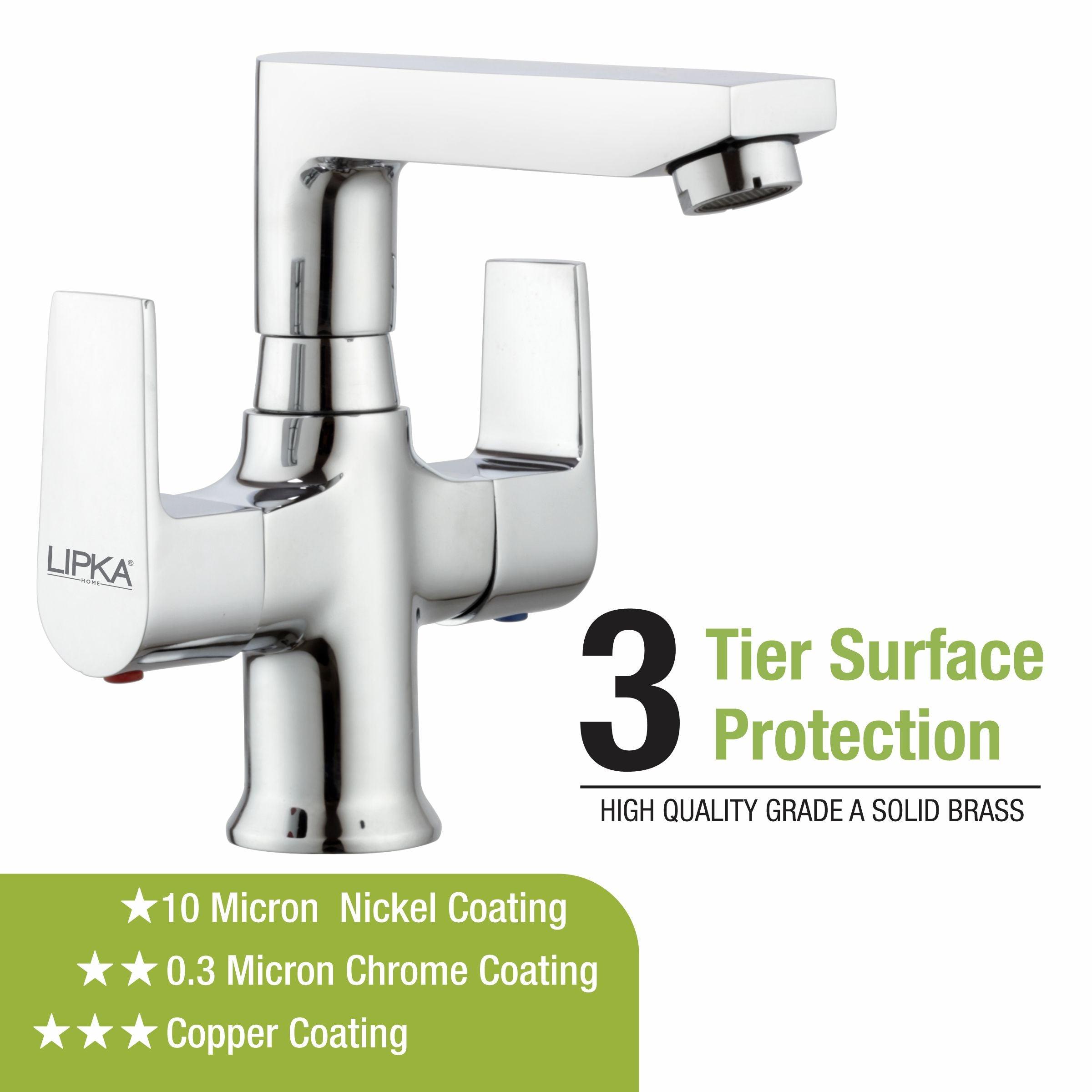 Victory Centre Hole Basin Mixer with Swivel Spout Faucet - LIPKA - Lipka Home