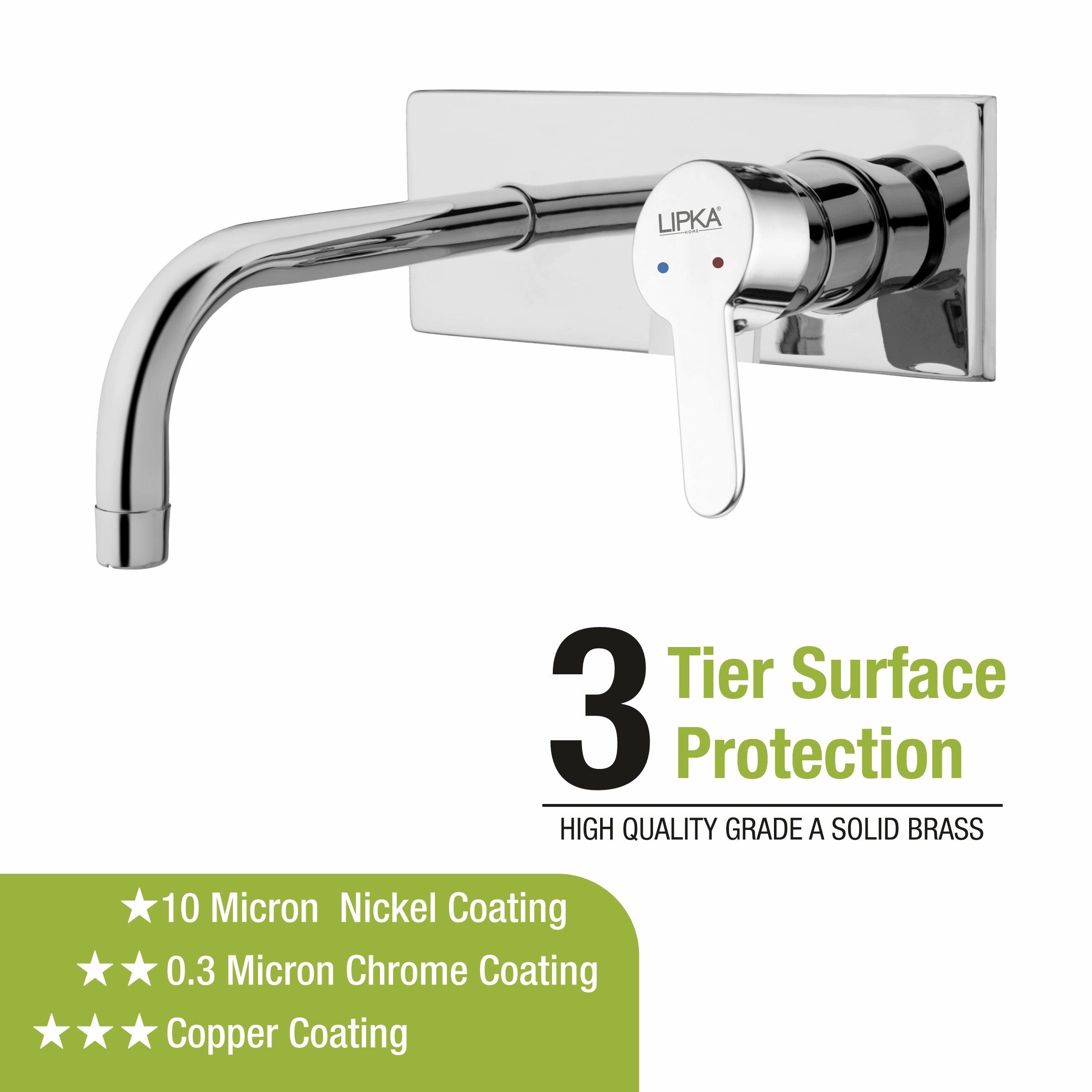 Fusion Single Lever Wall Mount Basin Mixer Faucet - LIPKA - Lipka Home