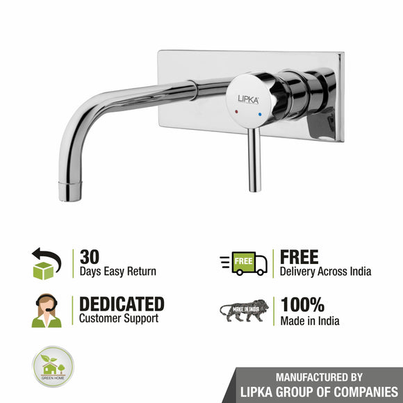 Kyron Single Lever Wall Mount Basin Mixer - LIPKA - Lipka Home