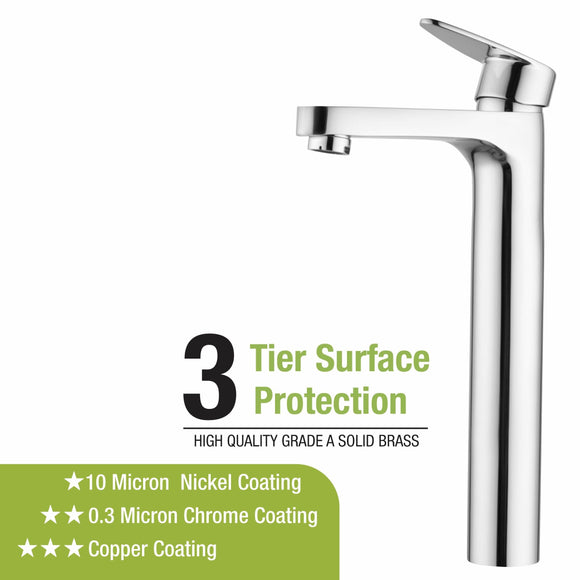 Virgo Single Lever Tall Body Basin Mixer Faucet - LIPKA - Lipka Home