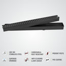 Palo Shower Drain Channel - Black (24 x 2 Inches) - LIPKA - Lipka Home