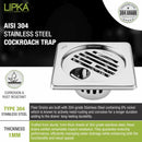 Golden Classic Jali Square Floor Drain (5 x 5 Inches) with Hole and Cockroach Trap - LIPKA - Lipka Home