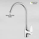Virgo Single Lever Table Mount Sink Mixer Brass Faucet with Round Swivel Spout (20 Inches) - LIPKA - Lipka Home