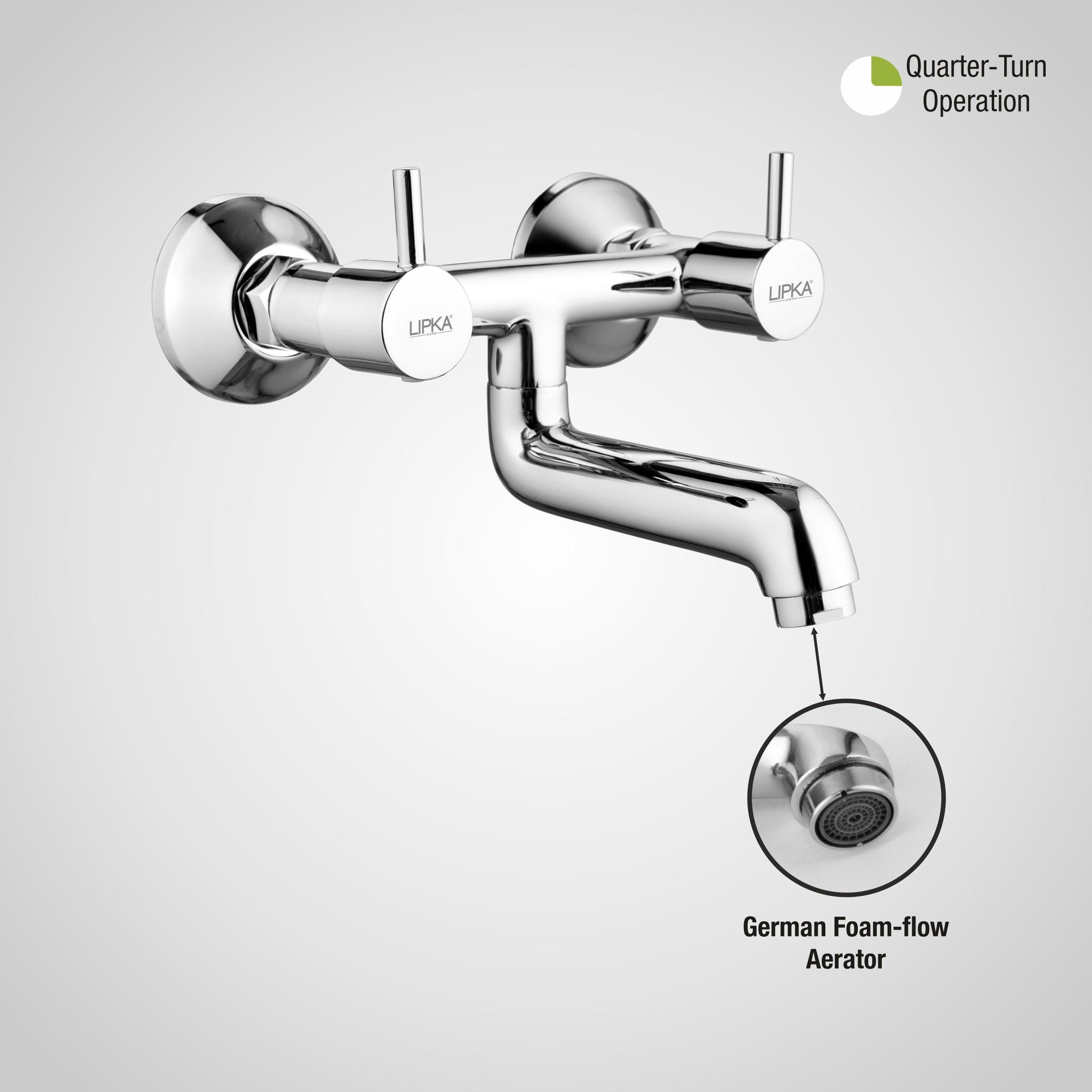 Kyron Wall MIxer Brass Faucet - LIPKA - Lipka Home